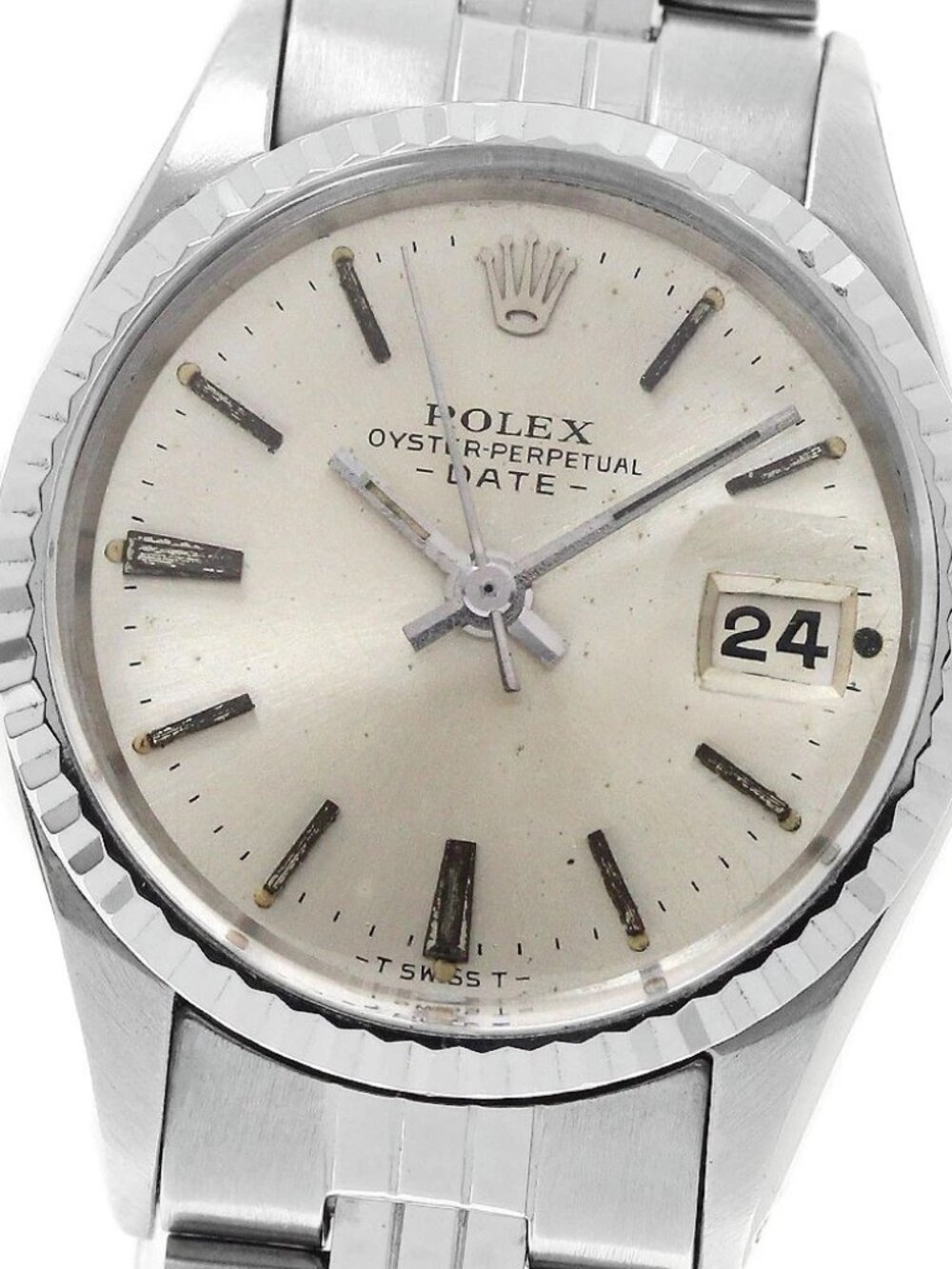ROLEX Oyster perpetual date WG bezel Automatic Ladies Watch_962755